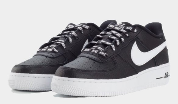 Фото Nike Air Force 1 LV8 NBA черно-белые - 3