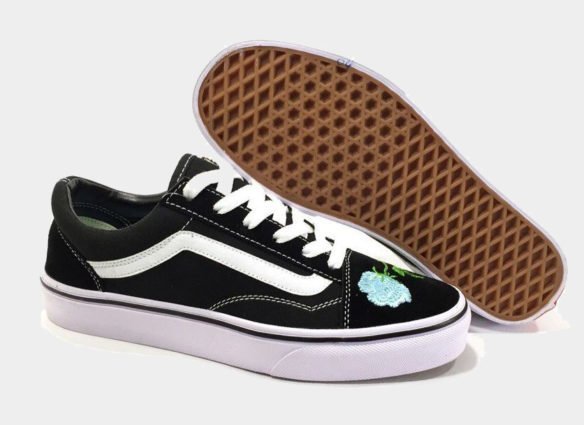 Фото Vans Old Skool (Black-White-Mint) - 4