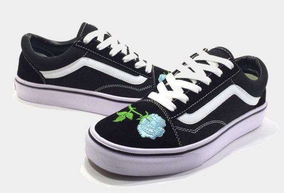 Фото Vans Old Skool (Black-White-Mint) - 3