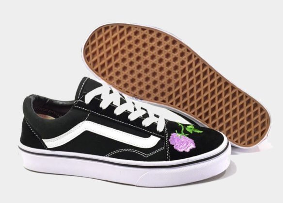 Фото Vans Old Skool (BlackWhiteRose) - 2